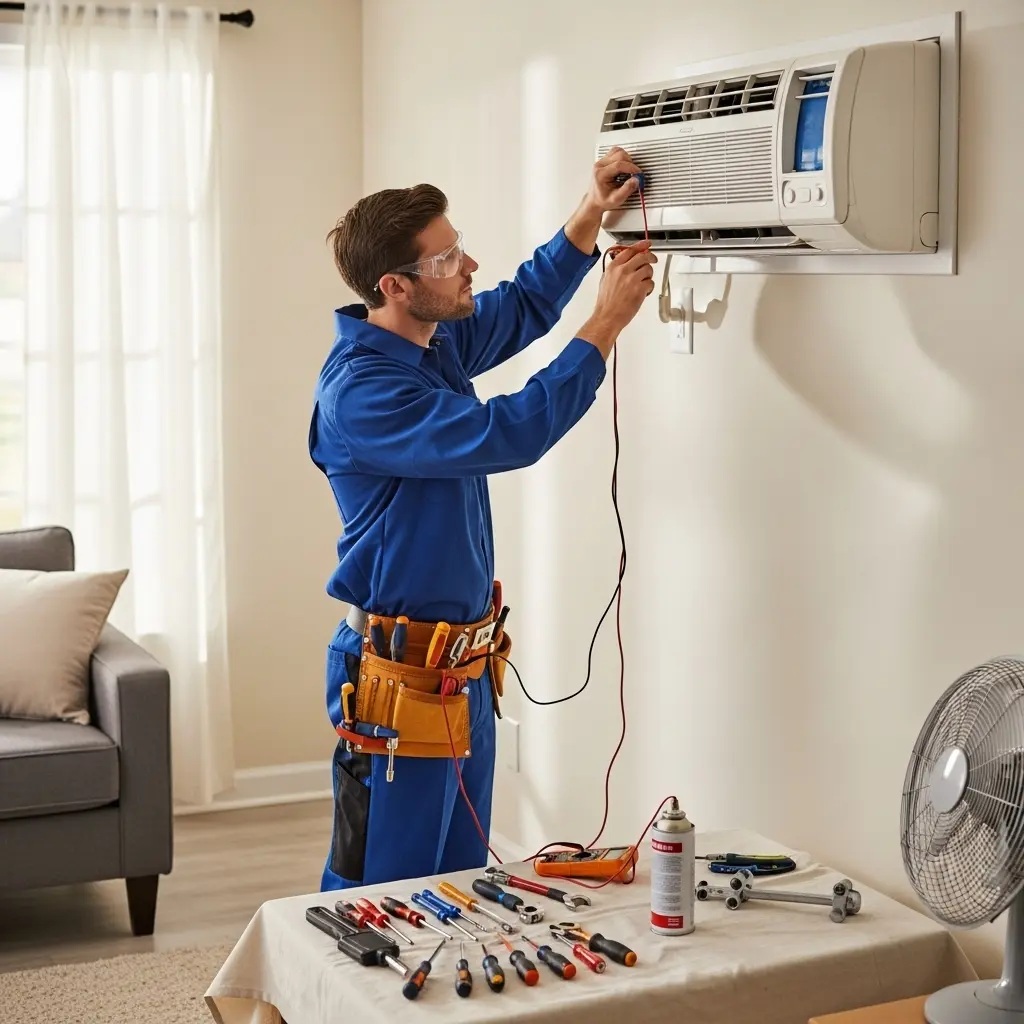 Şereflikoçhisar Termoteknik Termoteknik klima gaz dolumu ve bakım – Enerji verimliliği artırıldı. - Teknik servis örneği